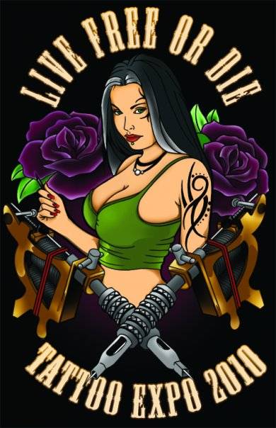 Live Free or Die Tattoo Expo 2010 flyer