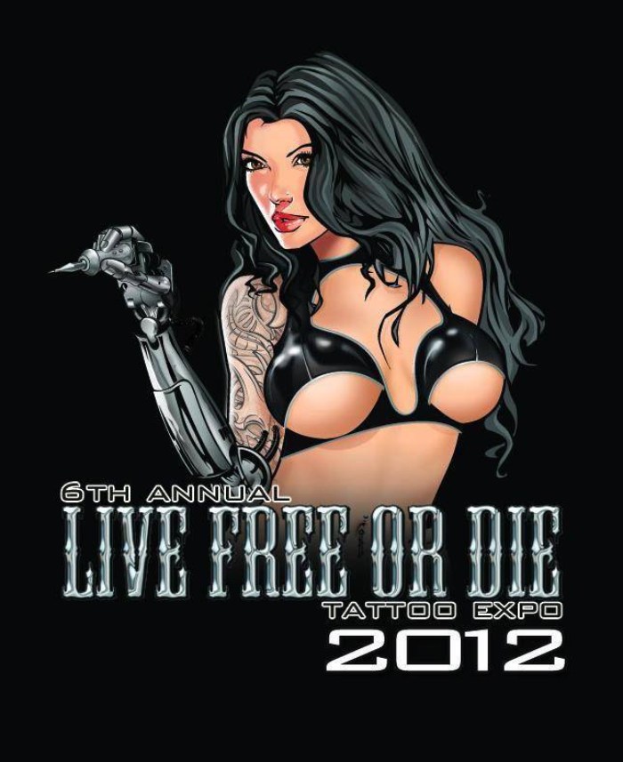 Live Free or Die Tattoo Expo flyer 2012